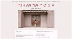 Desktop Screenshot of lovenirvanayoga.com