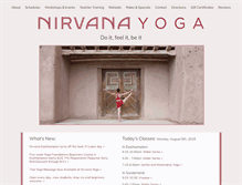 Tablet Screenshot of lovenirvanayoga.com